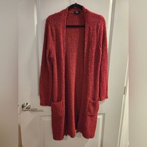 Cozy Red Long Sweater